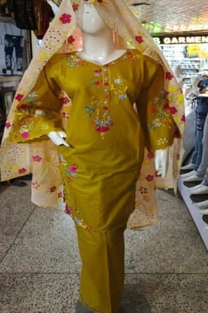 Elegant Breezy Cotton Lawn Dress